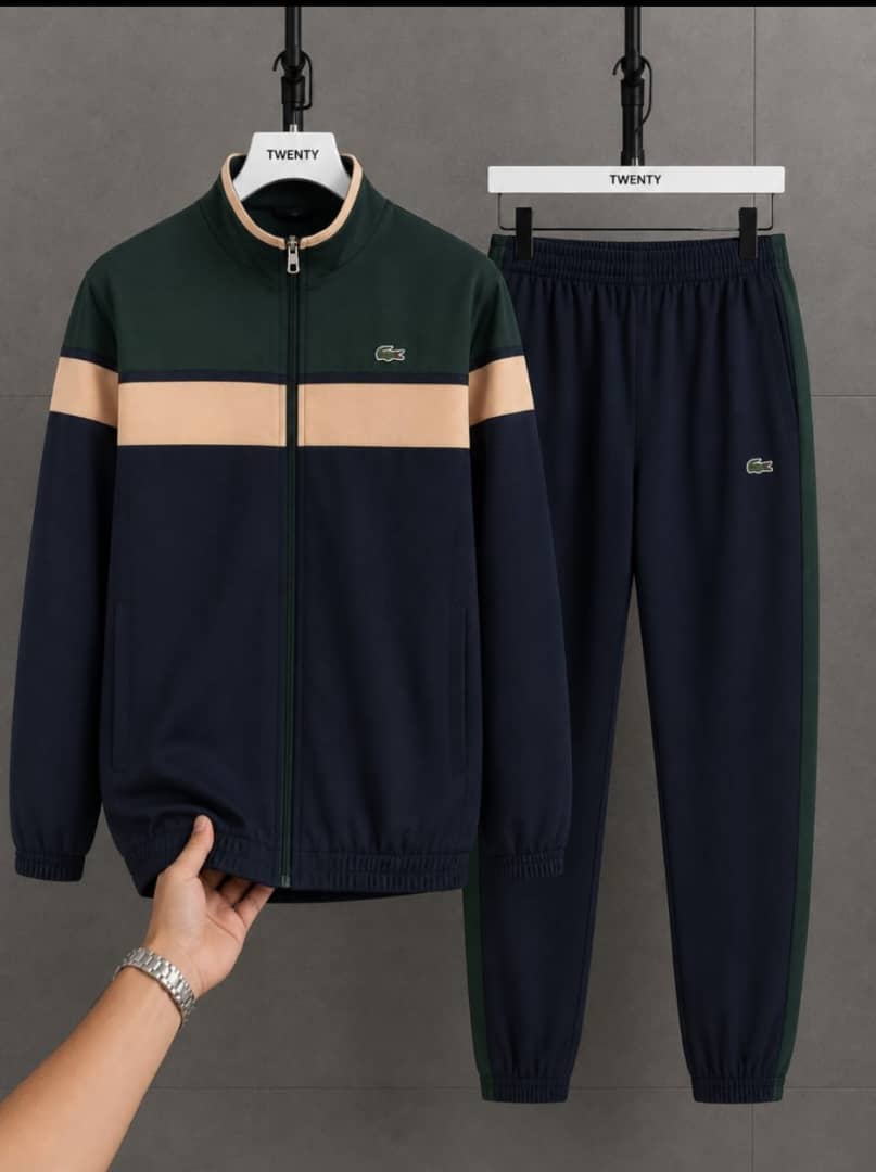 Men's Luxury Polyester cotton Track Suit